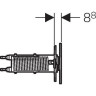 Клавиша смыва GEBERIT SIGMA 70 115,630.FW.1